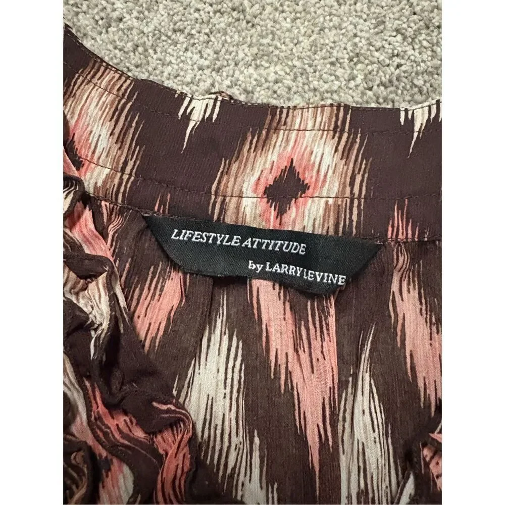 Larry Levine sleeveless sheer tank top